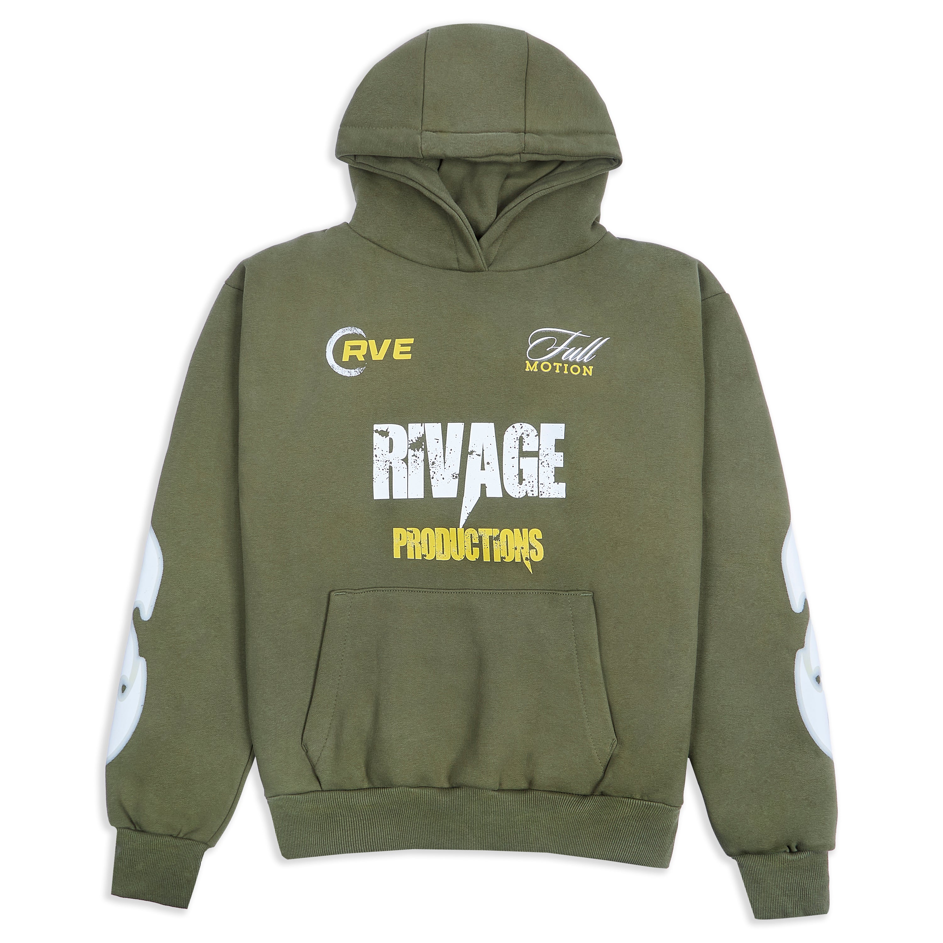 RIVAGE PRODUCTIONS HOODIE - KHAKI GREEN