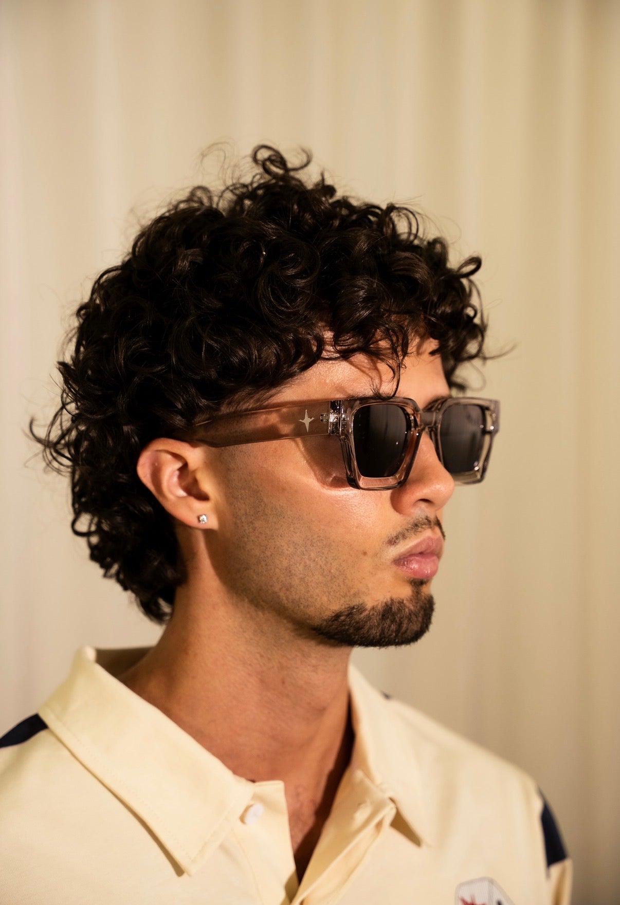 RVE CHROME SUNGLASSES - CLEAR GREY