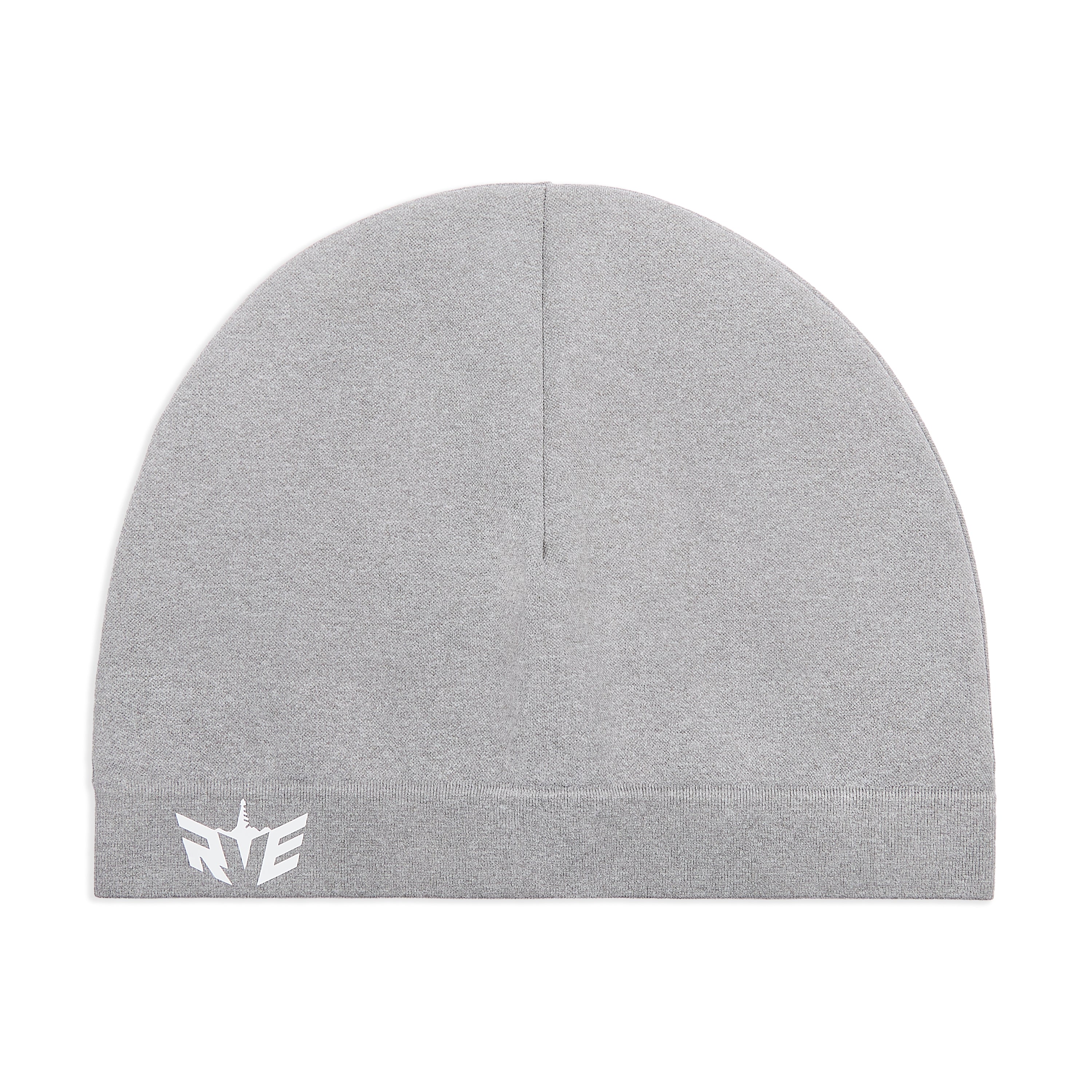 RVE LOGO SKULL BEANIE - GREY