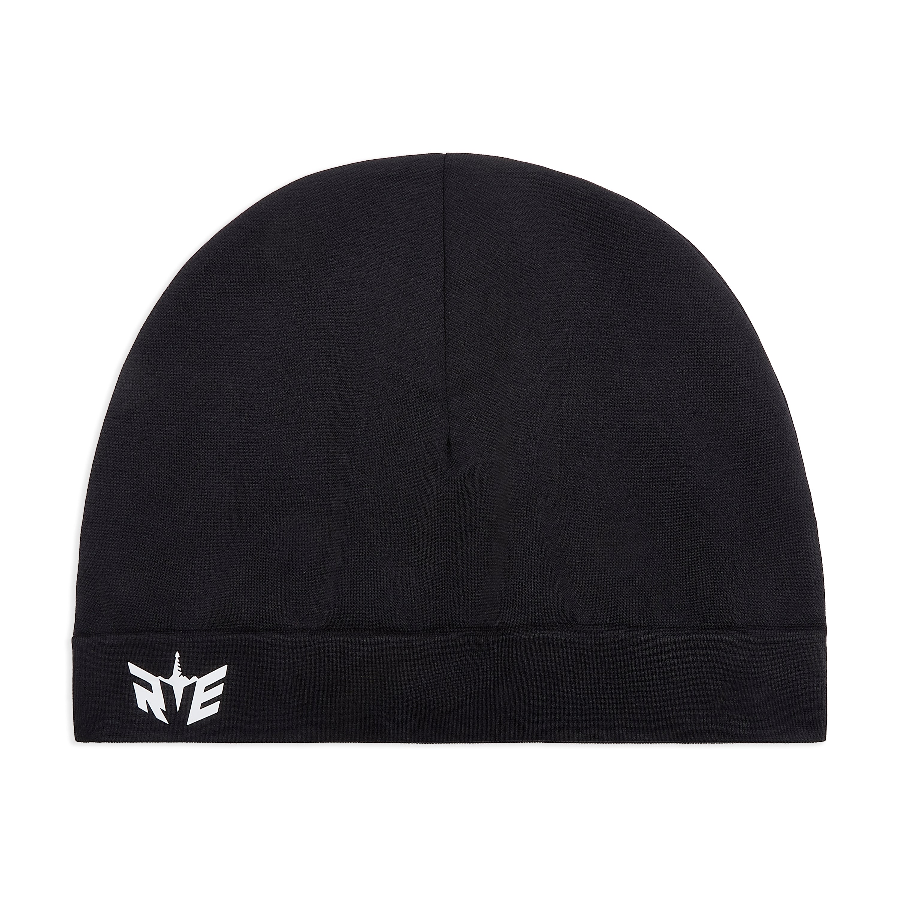 RVE LOGO SKULL BEANIE - BLACK