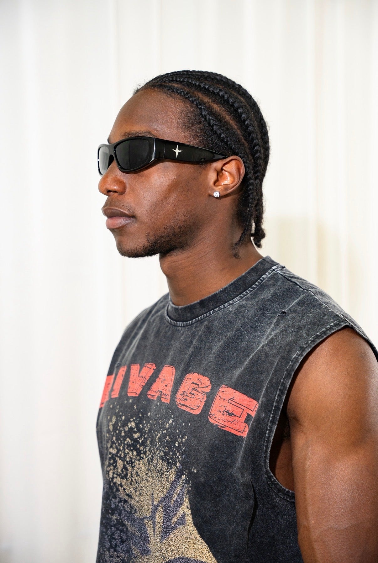 RVE RACER SUNGLASSES - BLACK