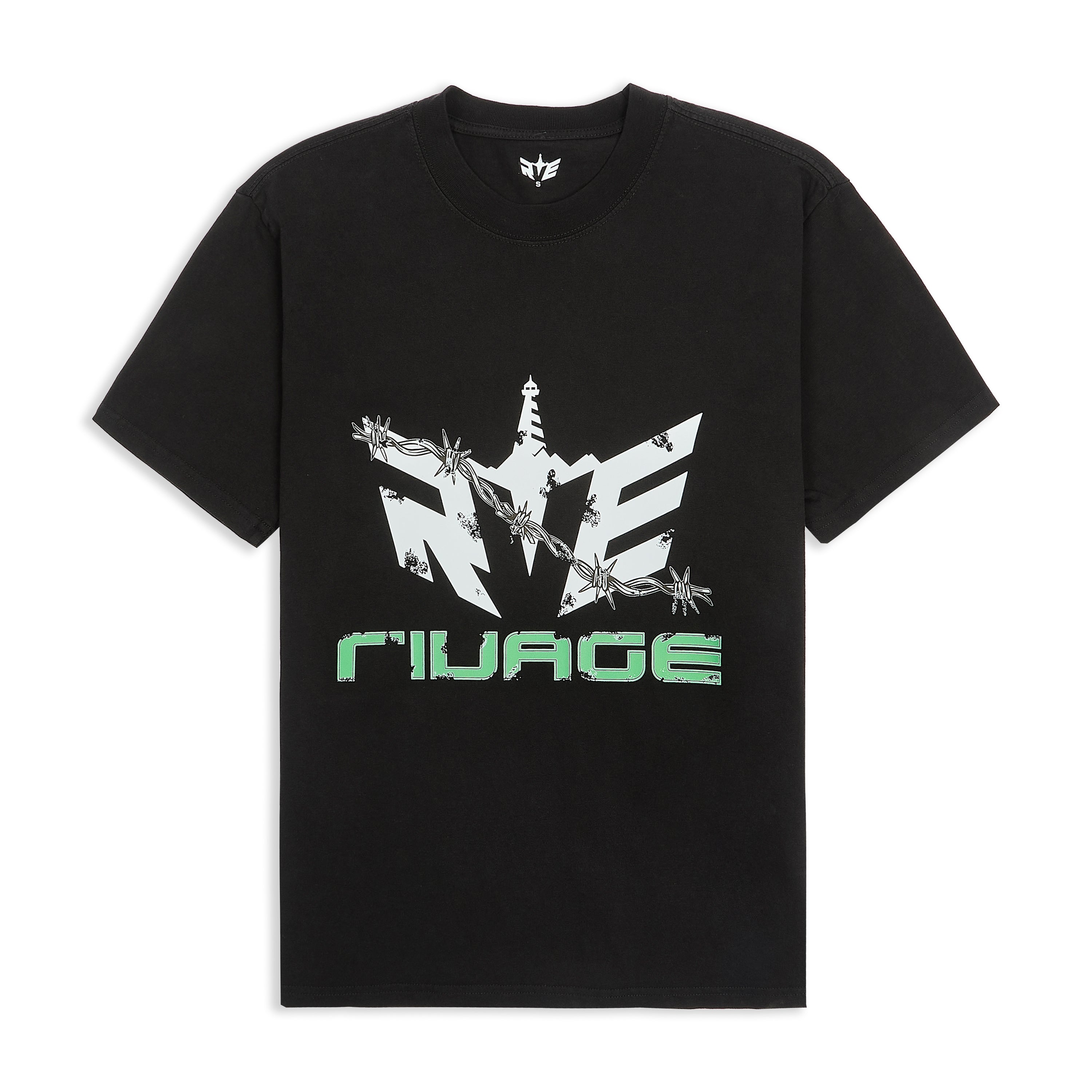 RVE BARBED WIRE T-SHIRT - FADED BLACK