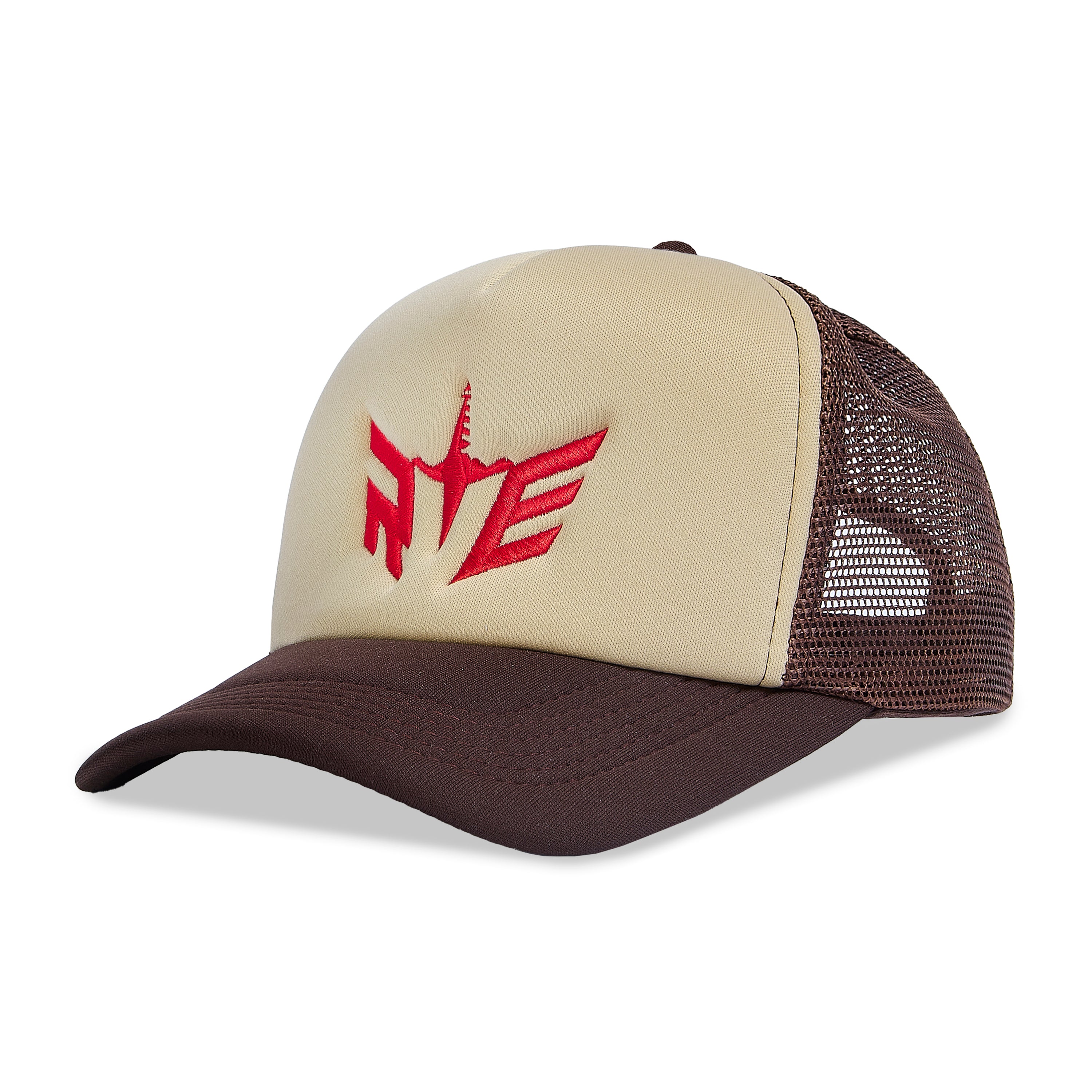 RVE TRUCKER CAP - BROWN