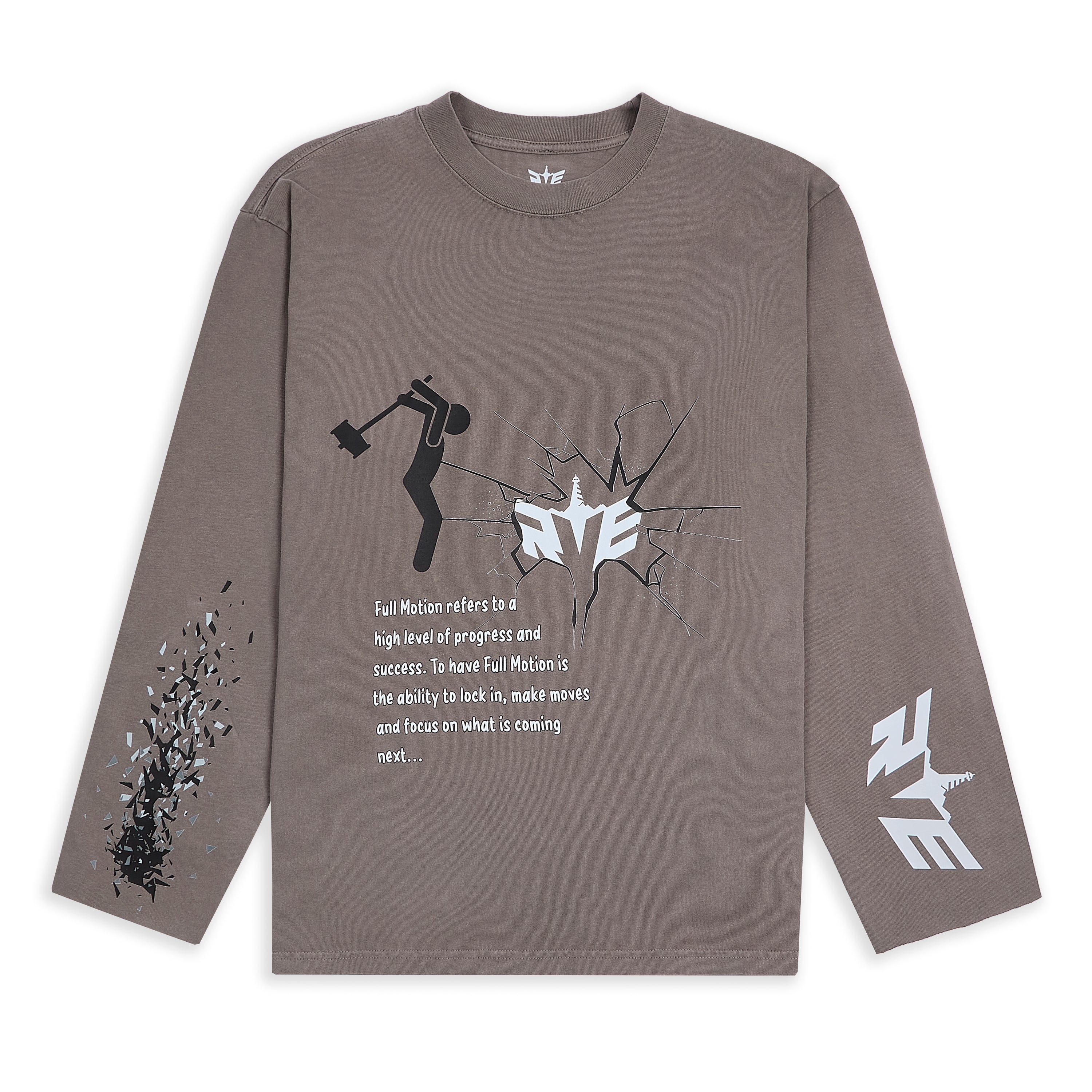 BREAKTHROUGH LONG SLEEVE T-SHIRT - GREY