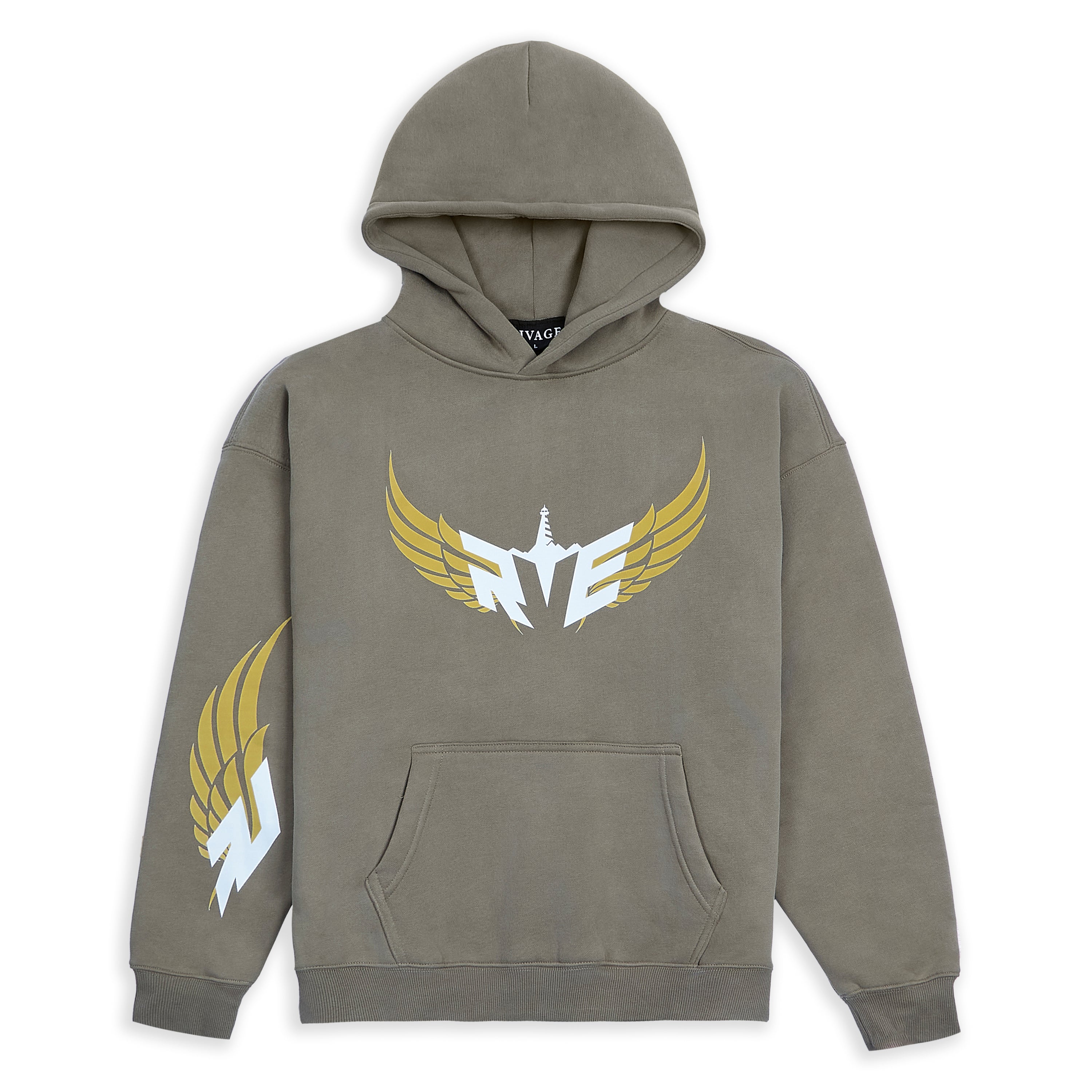 RVE WING HOODIE - TAUPE